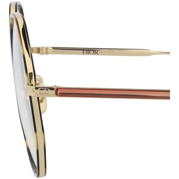 Dior Womens Round/Oval Gold Gold Transparent Fashion Designer Eyewear - Picture 4 of 4